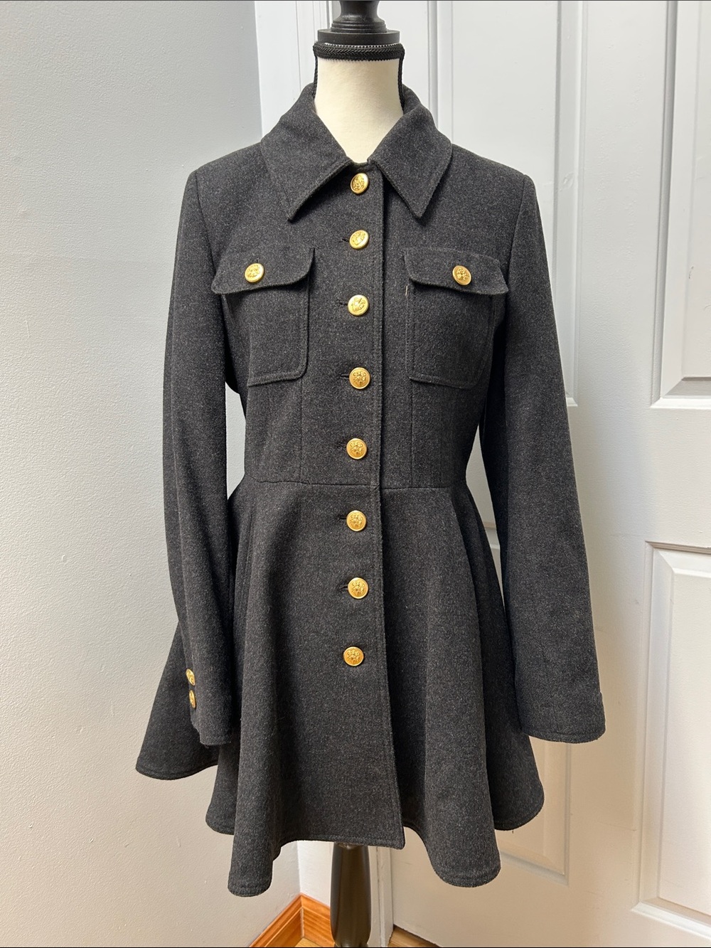 🎉2xHP🎉 Laundry ByShelli Segal Gray Coat Sz 6